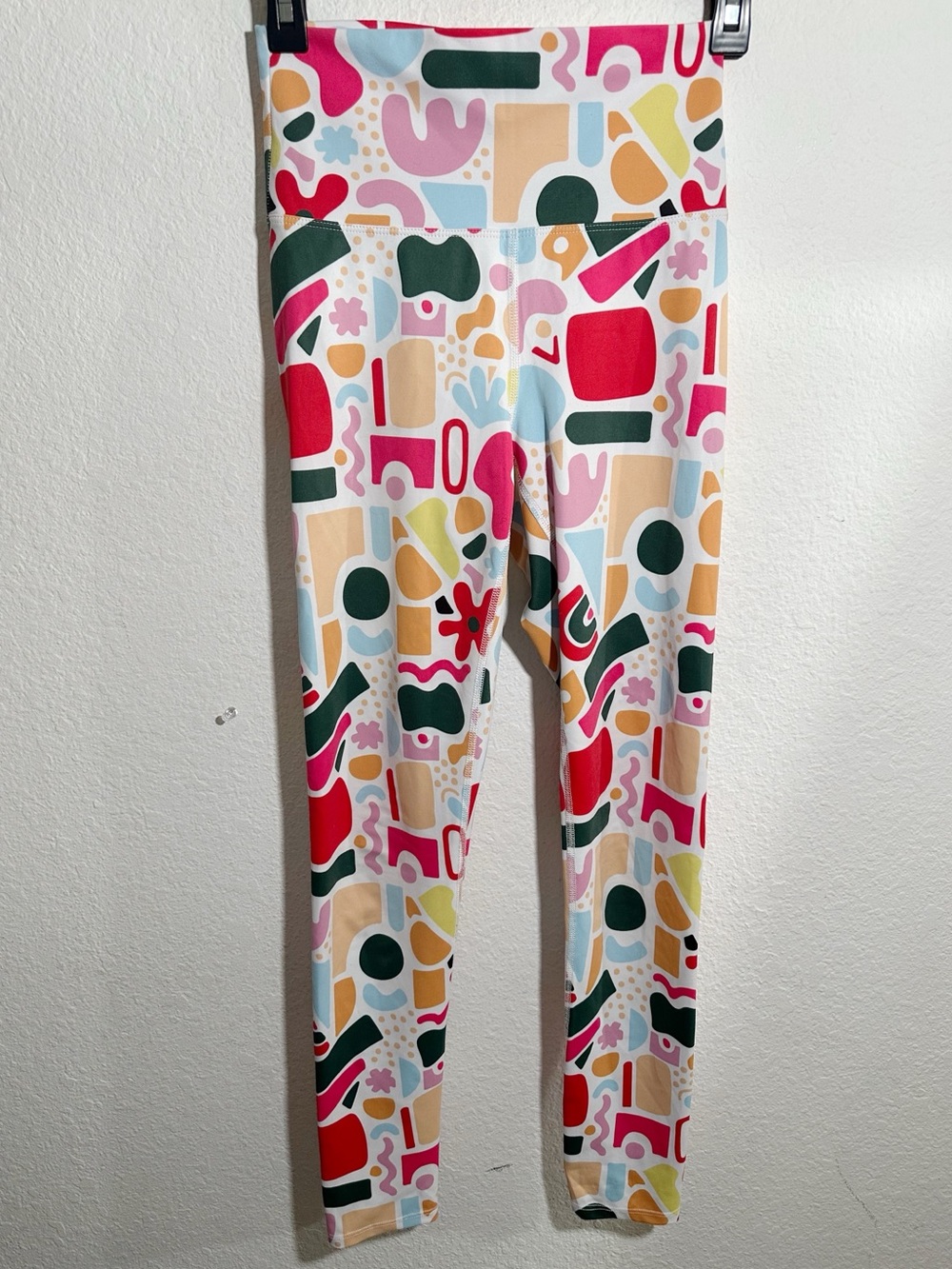 Beach Riot Multi Color Abstract Retro Print 28" Athletic Leggings Size Small